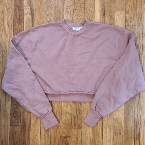 NWOT Good American Cropped and Cool Sweatshirt Sz 3 (Large) - Picture 5 of 7